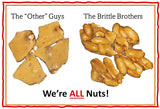 Brittle Brothers Peanut Brittle - 8 oz Box - Voted #1 in America - 4 x's more Nuts! - Cashew Pecan Bacon Corporate Gift Men Women Candy Snack Birthday Sampler Christmas Mother Father Graduation Office Mix Valentines Day Party