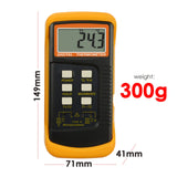 DANOPLUS High Accuracy Digital K-Type Thermocouple Thermometer (-50~1300°C) with Dual Channels 4 Probes (Wired & Stainless Steel) Handheld High Temperature Kelvin Scale Meter Tester