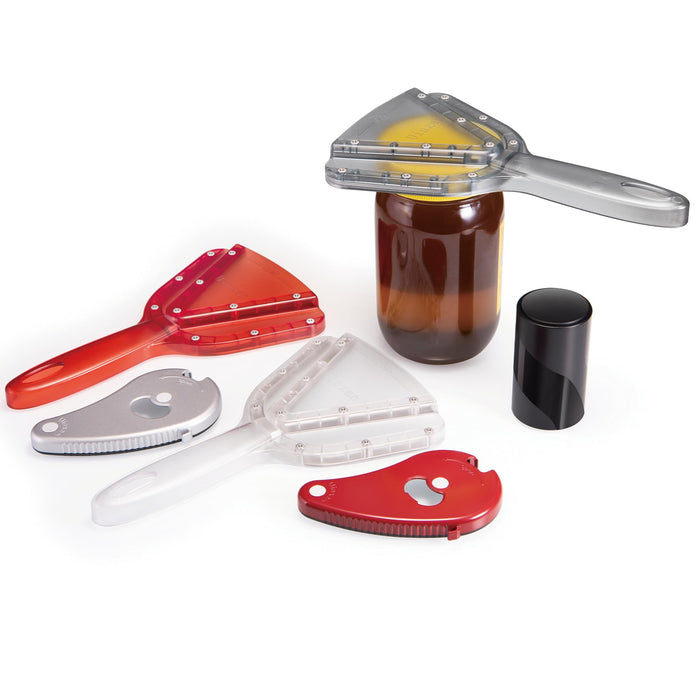 Uinxan Jar Opener for Weak Hand & Seniors with Arthritis,Easy Twist Off Bottle Caps,Patent | Unique Kitchen Gadgets, Christmas Gifts for Elderly/Women/Men(Transparent)