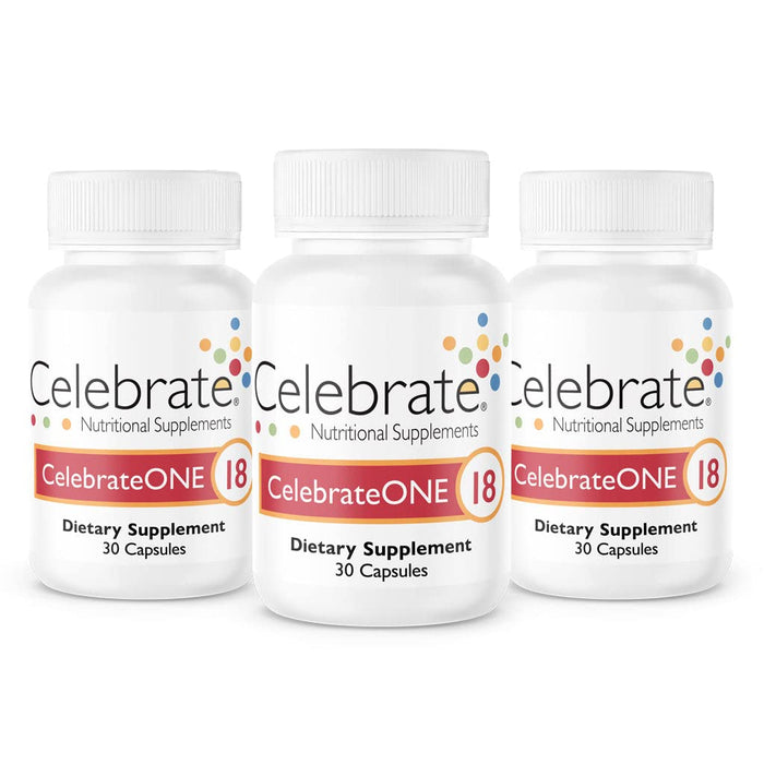 Celebrate Vitamins CelebrateONE 18 One Per Day Bariatric Multivitamin with Iron Capsules, 18 mg of Iron, for Post-Bariatric Surgery Patients, 90 Count, 3 Month Supply