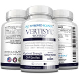 Approved Science VertiSyl - Ginkgo Biloba, Ginger, Vitamin D3, BioPerine - 60 Capsules - 1 Month Supply