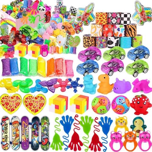 52 Pcs Party Favors for Kids 4-8, Birthday Gift Toys, Goodie Bag Stuffers, Treasure Box Carnival Prizes, Gifts Classroom, Pinata Bags Filler Boys and Girls 8-12