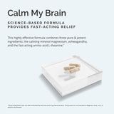 Dr Amen BrainMD Calm My Brain - 90 Vegan Capsules - Fast-Acting Formula with Magnesium, Ashwagandha & L-Theanine - 30 Servings