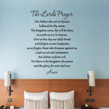 VWAQ The Lord's Prayer Bible Wall Decal Our Father Vinyl Wall Art Scripture Quote Faith Home Christian Decor Stickers