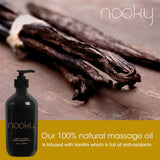 Nooky Vanilla Massage Oil with Fractionated Coconut Oil.16 Ounce