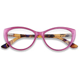 ANDWOOD Blue Light Blocking Glasses Women Bluelight Blocker Computer Cateye Clear Reading Cat Eye Eyeglasses Frame Purple