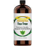 HEAVENLY PURE Tea Tree Essential Oil - Huge 16 OZ Bulk Size -Therapeutic Grade - Tea Tree Oil is Great for Aromatherapy