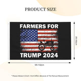 Elixvsoer Farmers For Trump 2024 Flag For Room Teen Double Sided Personalized Flags Outdoor Banner For Boys Room 3x5 Ft, Farmers For Trump 2024 Tapestry For Dorm