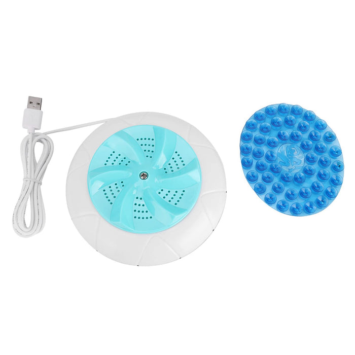 Portable Mini Ultrasonic Washing Machine, Travel Size Turbo Cleaner, Green