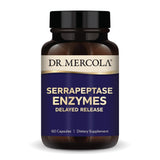 Dr. Mercola Serrapeptase Enzymes, 30 Servings (60 Capsules), Delayed Release, Dietary Supplement, Supports Healthy Cellular Function, Non-GMO
