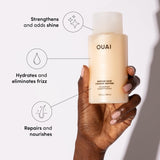 OUAI Medium Shampoo and Conditioner Set - Sulfate Free Shampoo and Conditioner for Medium Hair - Made with Keratin, Shea Butter & Avocado Oil - Free of Parabens & Phthalates (10 Fl Oz)