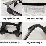 CHANGAR Prism Glasses Light-weight Lazy Glasses Horizontal Reading Spectacles 90° Vision Neck Protection Prism Glasses for Bedridden Lying Down Reading and Watching TV/Mobile Phone in Bed