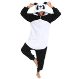 NAITOKE Adult Animal Onesie Halloween Costume Cosplay One-Piece Pajamas Women Man Teens Black