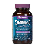 Bluebonnet Nutrition Omega-3 Kosher Fish Oil, Natural Triglyceride Form, Gluten-Free, Dairy-Free, Kosher Certified, Non-GMO, 3rd Party Tested, Molecularly Distilled, 120 Vegetarian Softgel, 60 Serving