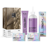 IGK Permanent Color Kit DIRTY BLONDE - Dark Beige Blonde 7VG | Easy Application + Strengthen + Shine | Vegan + Cruelty Free + Ammonia Free | 4.75 Oz