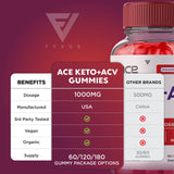 FYVUS Ace Keto ACV Gummies-Ace Keto ACV Gummies Advanced Weight Loss Shark Plus Tank-Keto Ace Gummies Keto+ACV Apple Cider Vinegar 525mg,Ace Keto Beet Root VIT B12 (120 Gummies 2 pack)