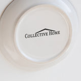 COLLECTIVE HOME - Ceramic Jewelry Tray, Decorative Trinket Dish for Rings Earrings Necklaces Bracelet Watch Keys, Birthday Mother's Day for Women, 4.75", White Surface (O)