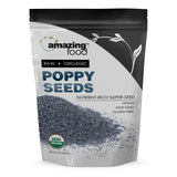 Amazing Food Poppy Seeds | 2 Lbs | USDA Certified Organic | Vegan | Non-GMO | Gluten Free | Made in USA