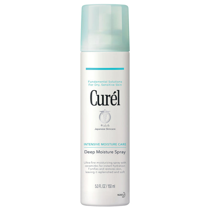 Curel Japanese Skin Care Deep Moisture Spray, Spray on Moisturizer for Dry Skin, Face Hydrating Spray with Ceramides, 5 Oz