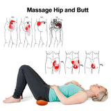 TURQEZRA Piriformis Stretcher Sciatica Pain in Hip & Lower Back - 14 Trigger Points Massage Release Tight Butt, Deep Glute, SI Joint, Pelvic, Sacrum, QL Muscles, Psoas, Latissimus Dorsi