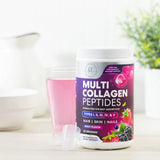 Multi Collagen Peptides Powder - Hydrolyzed Collagen Protein Grass Fed, Hair, Skin, Nails & Joint Support, Keto, Paleo, Non-GMO, Type I, II, III, IV & V, Collagen for Women - 30 Servings