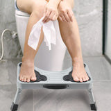 Toilet Stool, 7 Inches Metal Poop Stool for Bathroom, Collapsible Potty Stool for Adults and Kids