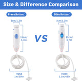 Replacement Hose and Handle Parts Compatible with Waterpik Water Flosser WP-100 WP-300 WP-660 WP-900 Series Oral Irrigator, Plastic Handle, Oral Hygiene Accessories (Slide Switch)