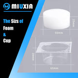 MIUXIA Dip Foam - 24Pcs Dip Cups Rinse Caps Tip Rinse Dip Clean Professional Cartridge Dip Foam Cleaning