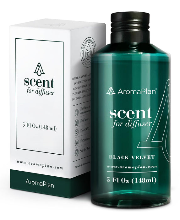 Aromaplan Hotel Scents Black Velvet 5 Fl Oz, Home Luxury Aroma & Hotel Collection Diffuser Oil- Hotel Diffuser Oil for Aromatherapy- USA Made, Bigger Bottle, Bolder Aroma & Longer Lasting