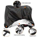 VVHOOY Mobility Scooter Cover Heavy Duty 210D Oxford Mobility Scooter Storage Cover Waterproof Wheelchair Protective Cover Disability Scooters Outdoor Rain Cover All Weather Protect (140x 66x 91cm)