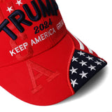 Trump 2024 Hat,3D Embroidered Trump Hat Keep America Great Donald Trump Slogan Hat Adjustable Baseball Cap (Red 2024)