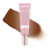 Doll 10 TCE Luminous Super Coverage Serum with Niacinamide - Full Coverage Tinted Foundation Makeup (Deep Rich)