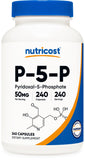 Nutricost P5P Vitamin B6 Supplement 50mg, 240 Capsules (Pyridoxal-5-Phosphate) - Vegetarian Friendly, Non-GMO, Gluten Free