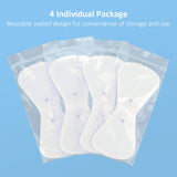 Comfytemp TENS Unit Replacement Pads only for K6101, 4 Pack Wireless TENS Pads, 5.1" x 2.4" Reusable Self Adhesive Electrodes with Premium Quality, Non-Irritating Design for Muscle Stimulator Therapy