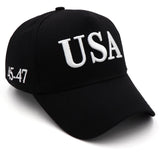 USA 3D Embroidered Dad Hat Trump 2024 MAGA Hat Make America Great Again Donald Trump Slogan with USA Flag Cap (Black USA Hat)