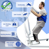 EZ Assistive Sit to Stand Lift Patient Aid Padded Sling and Stand Assist with Back Support,Patient Lift Sling Works with Most Mobility Aids & Equipment (Medium)