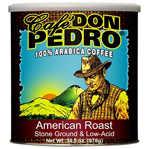 Cafe Don Pedro American Roast Low-Acid Coffee Large Can (2-pack) total 4.31 lbs