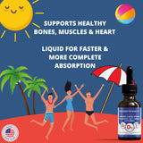 Passion 4 Health Organic Liquid Vitamin D3 (5000IU) + K2 (Mk-7) + Omega 3 Supplement - Support for Healthy Bones and Muscles (1)