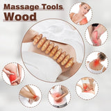 10-in-1 Wood Therapy Massage Tools Massager Wooden Massager for Body Shaping Massage Tool Set Wood Therapy Tools for Relieving Muscle Pain Body