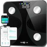 Runstar Smart Scale for Body Weight and Fat Percentage, High Accuracy Digital Bathroom Scale FSA or HSA Eligible with LCD Display for BMI 13 Body Composition Analyzer Sync with Fitness App