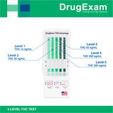 3 Pack - DrugExam THC Advantage Made in USA Multi Level Marijuana Urine Test Kit. Highly Sensitive THC 5 Level Drug Test Kit. Detects at 15 ng/mL, 20 ng/mL, 50 ng/mL, 200 ng/mL and 300 ng/mL (3)