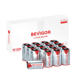 BEVIGOR CR123A 3V Lithium Batteries 16 Pack 1500mAh Photo Lithium Battery, 3 Volt, Long-Lasting for Flashlight and Security Device,10 Years Shelf Life【Non-Rechargeable】