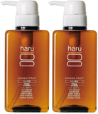 HARU Kurokami Scalp Amino Acid Shampoo [Citrus Scent / 400ml x 2 Bottles] No Rinse Conditioner Needed [Natural Ingredients / Silicone-Free] Additive-Free Fruit 400 Milliliters (x 2)