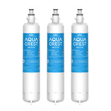 AQUA CREST Replacement for GE® RPWFE, RPWF (with CHIP) Refrigerator Water Filter, Compatible with GYE22HMKES, GYS22GMNES, GYE22HBLTS, DFE28JSKSS, GFE28HMHES, GNE29GYNFS, GFE28GYNFS, 3 Filters