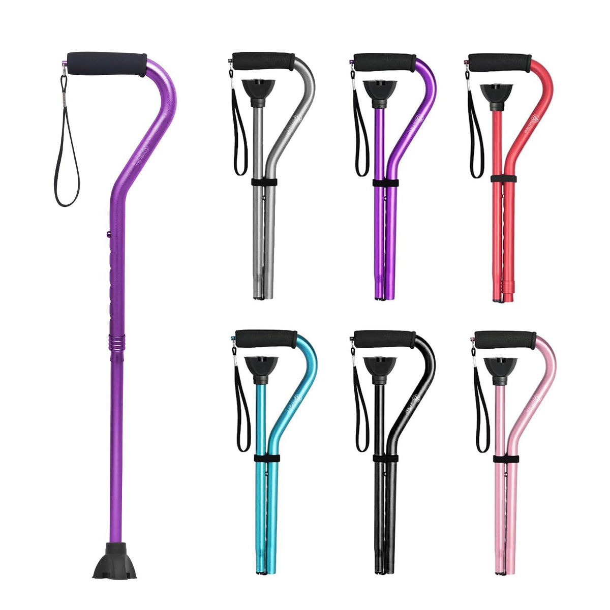 BeneCane Walking Cane for Men & Women Adjustable Cane with Offset Soft