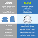 ELERA Silicone Cupping Therapy Set, Professionally Chinese Massage Cups for Cupping Therapy and Cellulite Reduction (7 Cups)