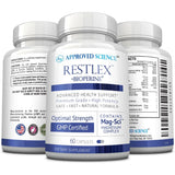 Approved Science Restlex - 420 mg Magnesium Glycinate Blend, L-theanine 200 mg - 60 Capsules