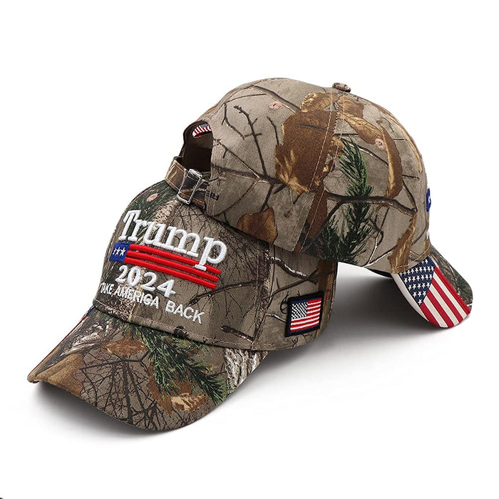 Trump 2024 Hat Donald Trump Hat 2024 MAGA Take America Back Hat Camo USA Embroidered Adjustable Baseball Cap