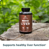 Ancient Nutrition Organ Supplements, Once Daily Grass-Fed and Wild Organ Complex Capsules, Beef & Lamb Liver, Supports Healthy Blood, Gut, and Liver, 30 Ct