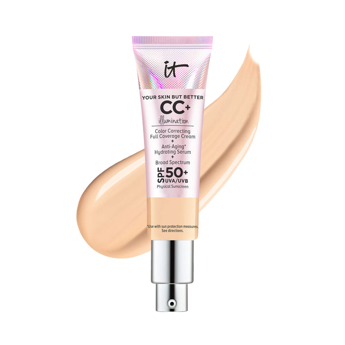 IT COSMETICS Your Skin but Better CC Illumination Cream SPF 50 Medium 1 Oz